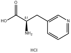 3-(3-吡啶基)-D-丙氨酸 盐酸盐 结构式