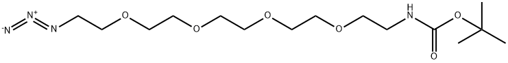 t-Boc-N-Amido-PEG4-Azide Structure