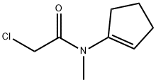 Acetamide, 2-chloro-N-1-cyclopenten-1-yl-N-methyl- 化学構造式
