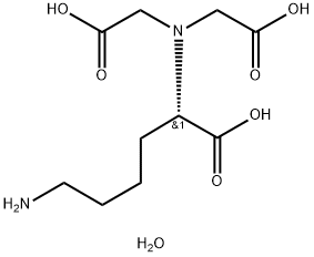 NΑ,NΑ-ビス(カルボキシメチル)-L-リシン 水和物 化学構造式