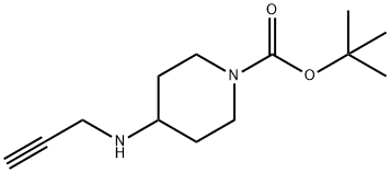 tert-Butyl 4-(prop-2-yn-1-ylamino)piperidine-1-carboxylate 结构式