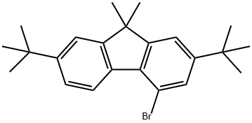 2,7-二叔丁基-4-溴-9,9-二甲基芴,942615-28-3,结构式