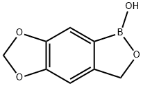 [1,3]Dioxolo[4,5-f]-2,1-benzoxaborole, 1,3-dihydro-1-hydroxy- 化学構造式