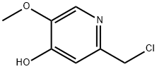 2-(氯甲基)-5-甲氧基-4-吡啶醇,943752-03-2,结构式