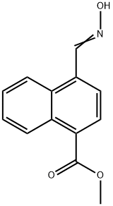 methyl 4-[(hydroxyimino)methyl]-1-naphthalenecarboxylate 化学構造式