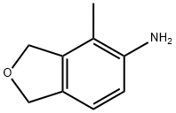 4-Methyl-1,3-dihydroisobenzofuran-5-amine 化学構造式