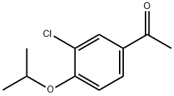 1-[3-chloro-4-(propan-2-yloxy)phenyl]ethan-1-one 化学構造式