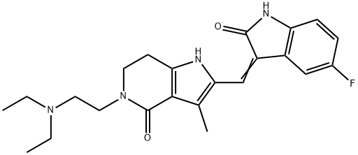 5-(2-(二乙氨基)乙基)-3-甲基-1,5,6,7-四氢-4H-吡咯并[3,2-C]吡啶-4-4-酮 结构式