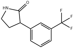 2-Pyrrolidinone, 3-[3-(trifluoromethyl)phenyl]- Struktur
