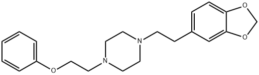 Piperazine, 1-[2-(1,3-benzodioxol-5-yl)ethyl]-4-(2-phenoxyethyl)-, dihydrochloride Structure