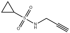 N-(prop-2-yn-1-yl)cyclopropanesulfonamide 化学構造式