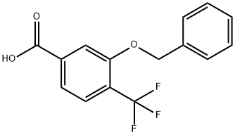 3-(苄氧基)-4-(三氟甲基)苯甲酸, 946007-74-5, 结构式