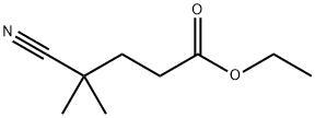 Pentanoic acid, 4-cyano-4-methyl-, ethyl ester Struktur