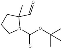 tert-Butyl 2-formyl-2-methylpyrrolidine-1-carboxylate Struktur