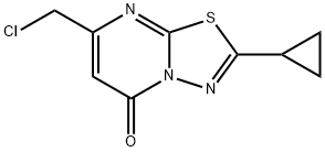 7-(chloromethyl)-2-cyclopropyl-5H-[1,3,4]thiadiazolo[3,2-a]pyrimidin-5-one(SALTDATA: FREE) Struktur