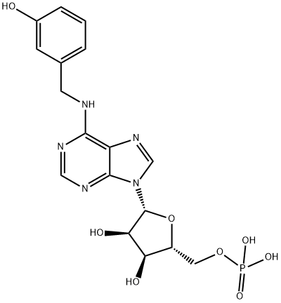 N-[(3-Hydroxyphenyl)methyl]-5'-adenylic acid Structure