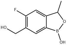 5-氟-6-(羟甲基)-3-甲基苯并[C][1,2]氧杂BOROL-1(3H)-醇, 947168-20-9, 结构式