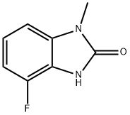 2H-Benzimidazol-2-one, 4-fluoro-1,3-dihydro-1-methyl- Structure