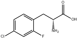 (R)-2-氨基-3-(4-氯-2-氟苯基)丙酸,947615-61-4,结构式