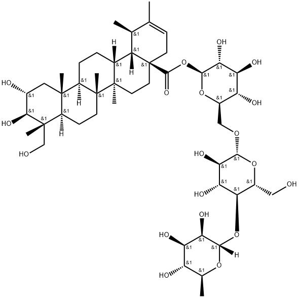 Isoasiaticoside 化学構造式