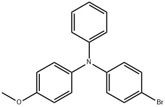 Benzenamine, 4-bromo-N-(4-methoxyphenyl)-N-phenyl- 化学構造式