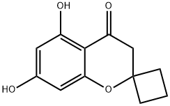 5,7-Dihydroxyspiro[chroman-2,1'-cyclobutan]-4-one Structure