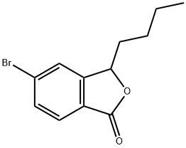 3-butyl-5-bromo-1(3H)-isobenzofuranone 结构式