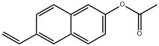 2-Naphthalenol, 6-ethenyl-, 2-acetate 化学構造式