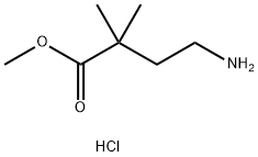 methyl 4-amino-2,2-dimethylbutanoate hydrochloride 化学構造式