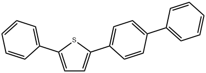 2-biphenyl-4-yl-5-phenylthiophene Struktur