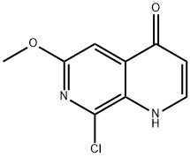 8-Chloro-6-methoxy-1,7-naphthyridin-4(1H)-one Struktur