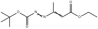 2-Butenoic acid, 3-[2-[(1,1-dimethylethoxy)carbonyl]diazenyl]-, ethyl ester