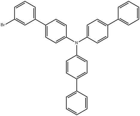 N,N-di([1,1'-biphenyl]-4-yl)-3'-bromo-[1,1'-biphenyl]-4-amine 结构式