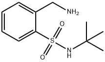 2-(aminomethyl)-N-tert-butylbenzene-1-sulfonamide Struktur