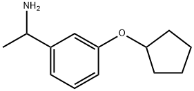 1-(3-CYCLOPENTYLOXYPHENYL)ETHYLAMINE Structure