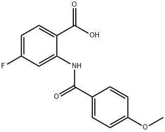 4-fluoro-2-(4-methoxybenzamido)benzoic acid Structure