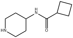 Cyclobutanecarboxamide, N-4-piperidinyl- Struktur