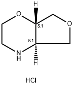 2H-Furo[3,4-b]-1,4-oxazine, hexahydro-, hydrochloride (1:1), (4aR,7aS)- Structure