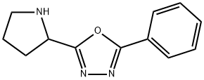 1,3,4-Oxadiazole, 2-phenyl-5-(2-pyrrolidinyl)- Structure