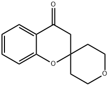 Spiro[2H-1-benzopyran-2,4'-[4H]pyran]-4(3H)-one, 2',3',5',6'-tetrahydro- Struktur