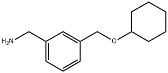 {3-[(cyclohexyloxy)methyl]phenyl}methanamine Struktur
