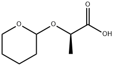 Propanoic acid, 2-[(tetrahydro-2H-pyran-2-yl)oxy]-, (2R)- 化学構造式