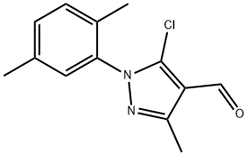 1H-Pyrazole-4-carboxaldehyde, 5-chloro-1-(2,5-dimethylphenyl)-3-methyl- Struktur