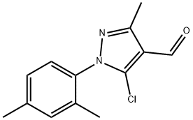 1H-Pyrazole-4-carboxaldehyde, 5-chloro-1-(2,4-dimethylphenyl)-3-methyl-,956201-93-7,结构式