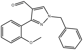 1-苄基-3-(2-甲氧基苯基)-1H-吡唑-4-甲醛,956261-61-3,结构式