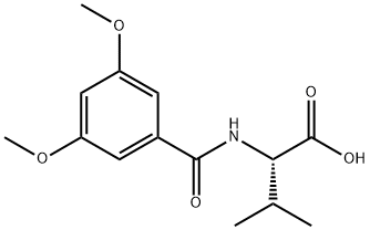 L-Valine, N-(3,5-dimethoxybenzoyl)- Structure