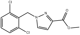 1-(2,6-二氯苄基)-1H-吡唑-3-羧酸甲酯, 956690-92-9, 结构式