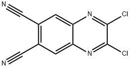 6,7-Quinoxalinedicarbonitrile, 2,3-dichloro- Struktur