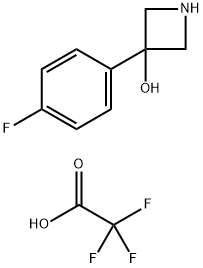 3-(4-フルオロフェニル)アゼチジン-3-オール 化学構造式