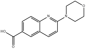6-Quinolinecarboxylic acid, 2-(4-morpholinyl)-,958333-34-1,结构式